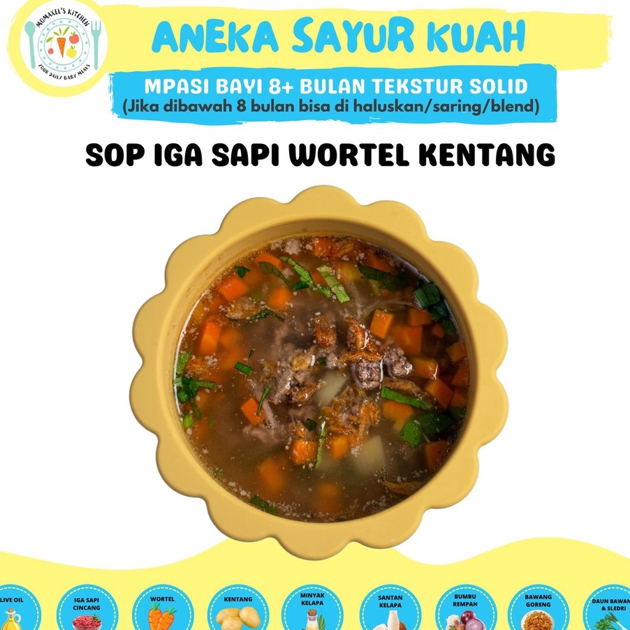 

XG34448 SOP IGA SAPI WORTEL KENTANG CATERING MAKANAN BAYI MPASI FROZEN BEKUPENAMBAH BERAT BADAN ANAK