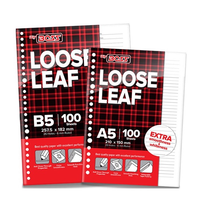 

Super Grosir ISI KERTAS LOOSE LEAF A52RING DAN B526RING ISI 1 LEMBAR BERGARIS