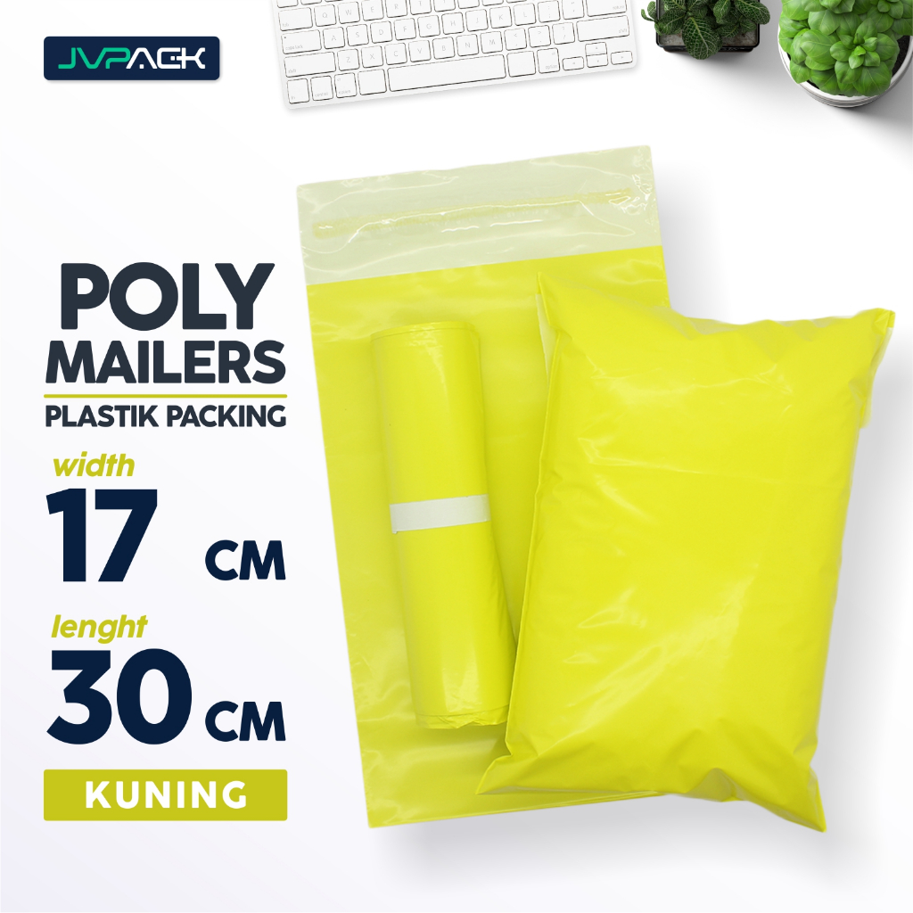 

EVARO - Plastik Polymailer 17x30cm Kuning Plastik Packing Polimer Tebal Berkualitas