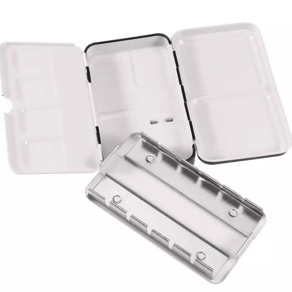 

Promo Stok art kreation empty watercolor metal tin box for 12 half pan