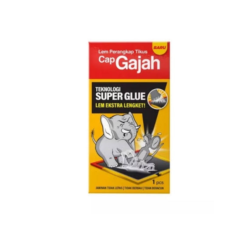 Lem Perangkat Tikus Cap Gajah Lem Tikus Papan | Trap X Glue