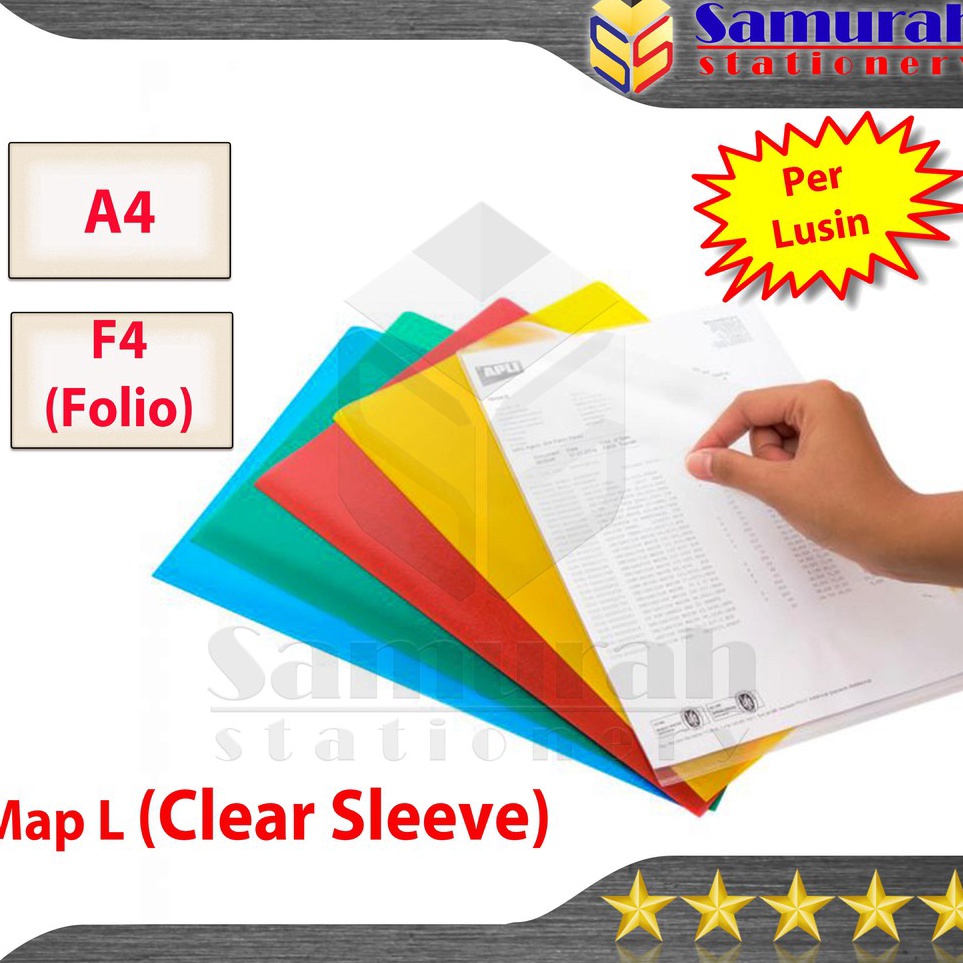 

Sekarang Promo Map L Plastik Bening Ukuran A4 F4 Clear Sleeves A4 Folio Warna Transparan Clear Slevee