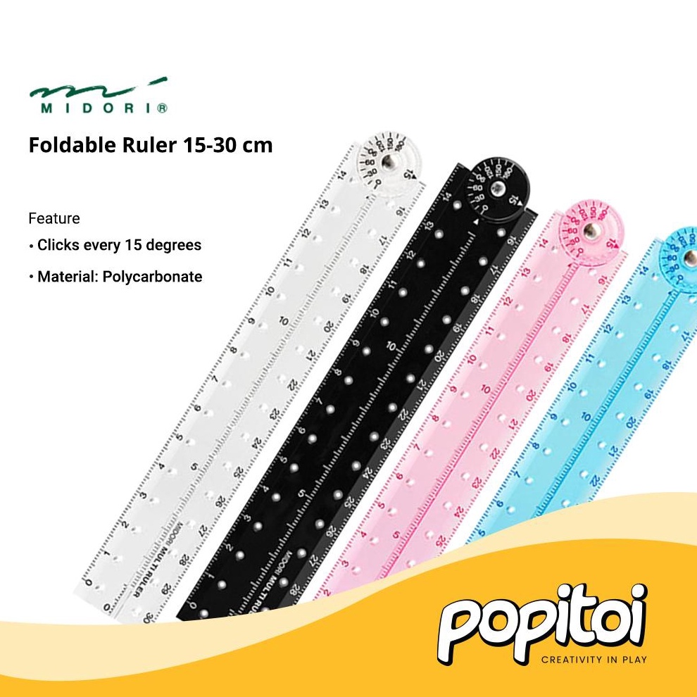 

KODE D9U MIDORI Foldable Ruler 153 cm Penggaris Lipat Japan