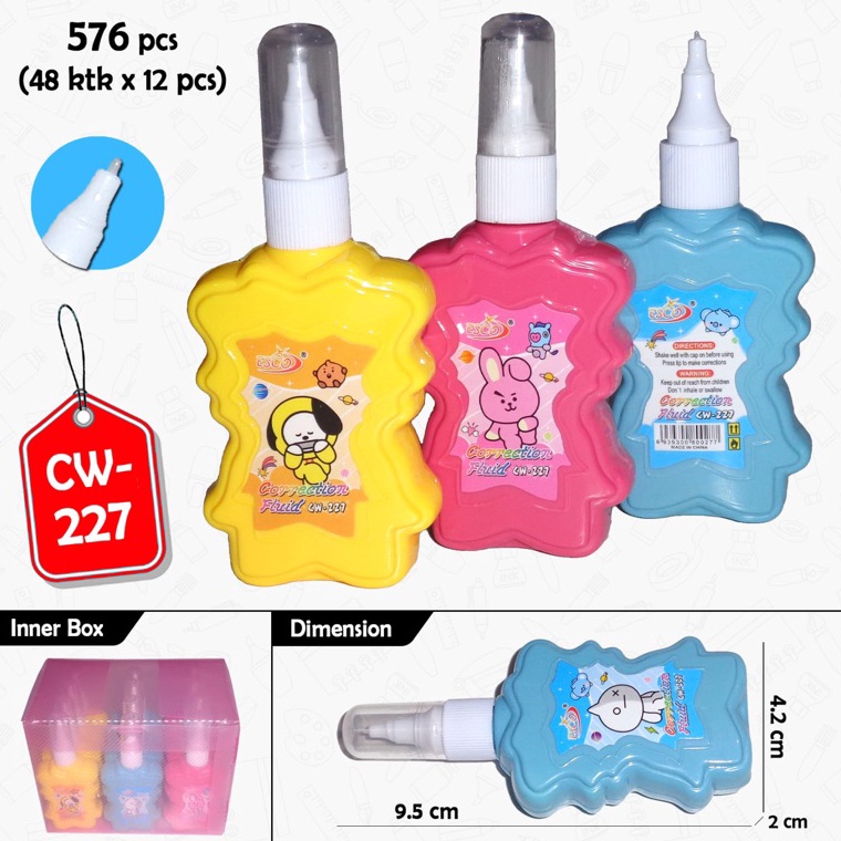 

KODE D62J correction tape cair kode cw 227 isi 12