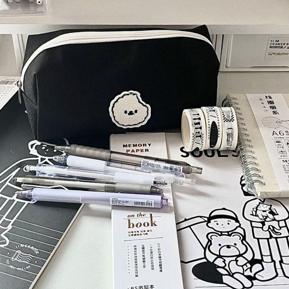 

Diskon Terviral Tas Pensil Kapasitas Besar Kantung Penyimpanan Kanvas Hitam