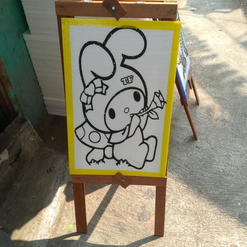 

bib Promo Papan Lukis Kayu Sterofoam Ukuran 33x50 / Jagrak Lukisan/Meja Lukisan Sterofoam