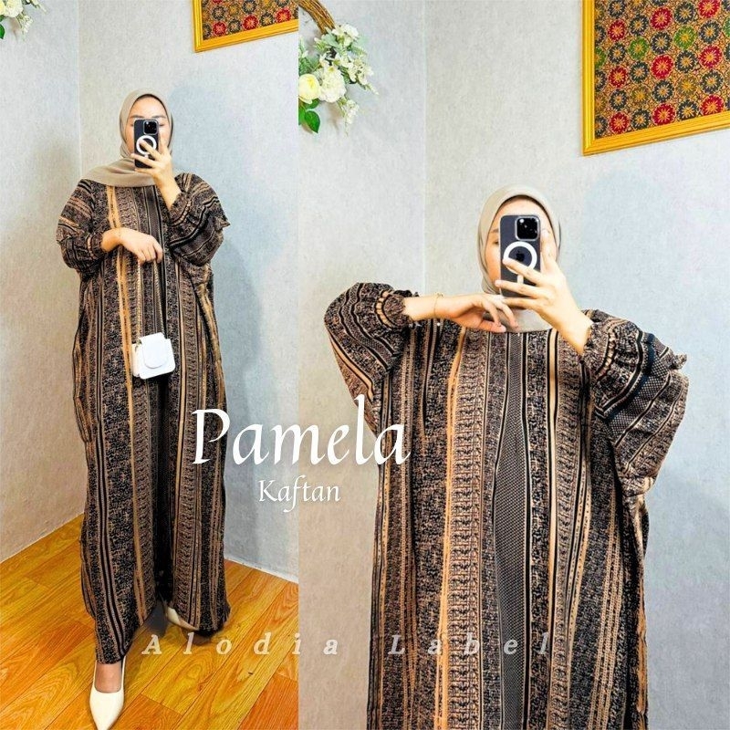 PAMELA KAFTAN / KAFTAN RAYON / ABAYA RAYON / KAFTAN MOTIF / KAFTAN MURAH MERIAH /BATIK PEKALONGAN