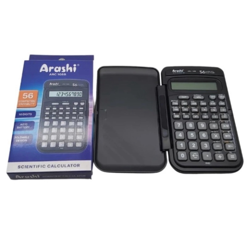 

CALCULATOR SIN COS TAN ARASHI ARC 108B / KALKULATOR 10 DIGIT SCIENTIFIC