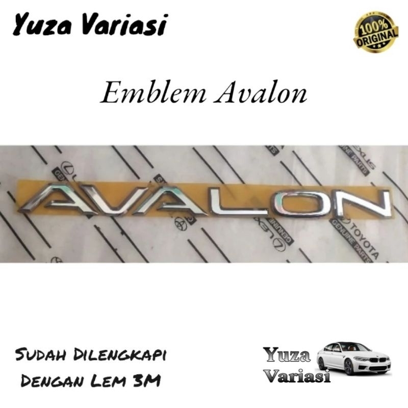 EMBLEM LOGO TULISAN AVALON TOYOTA AVALON BAGASI BELAKANG TOYOTA AVALON