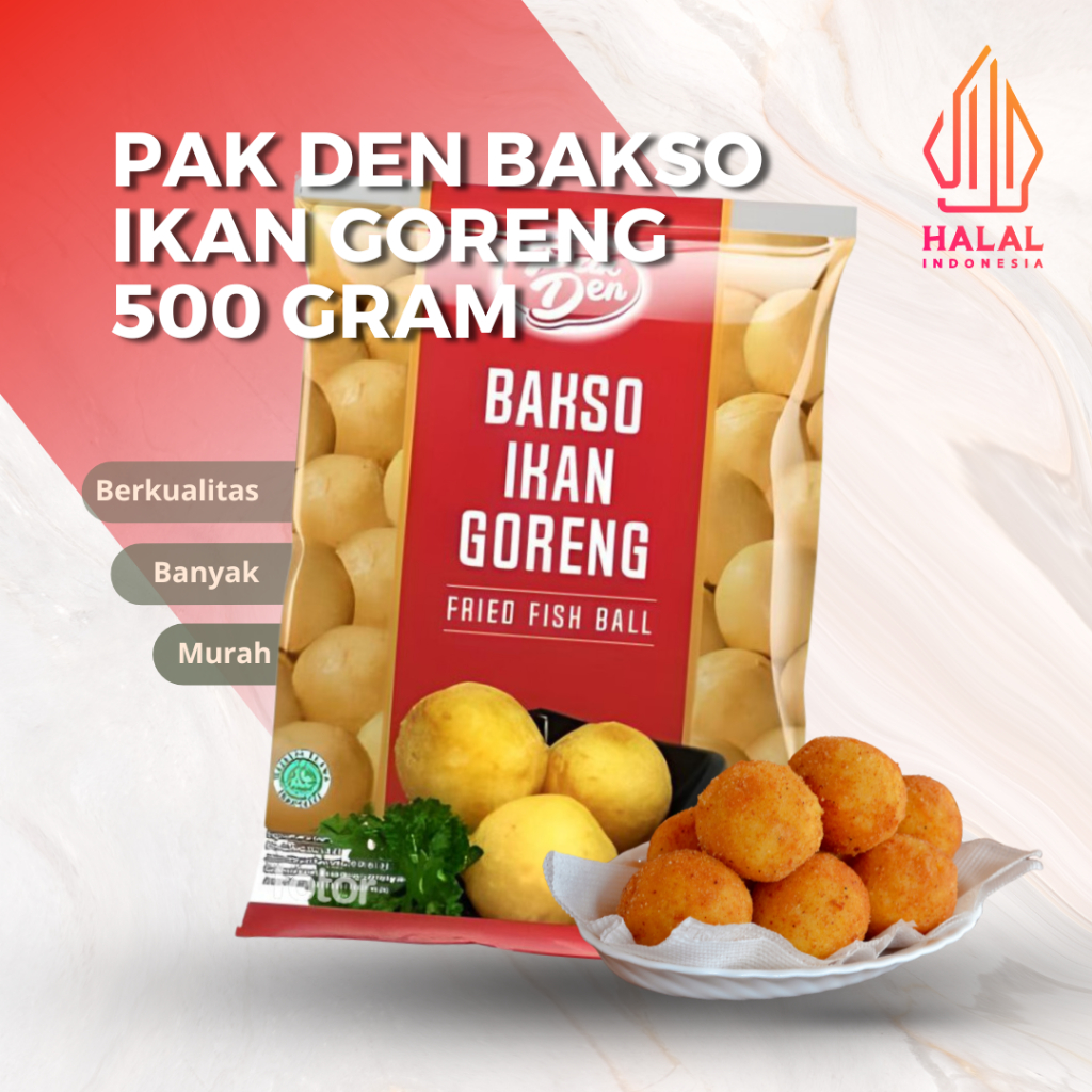 

[GROSIR] PAK DEN BAKSO IKAN GORENG FRIED FISH BALL 500 GRAM