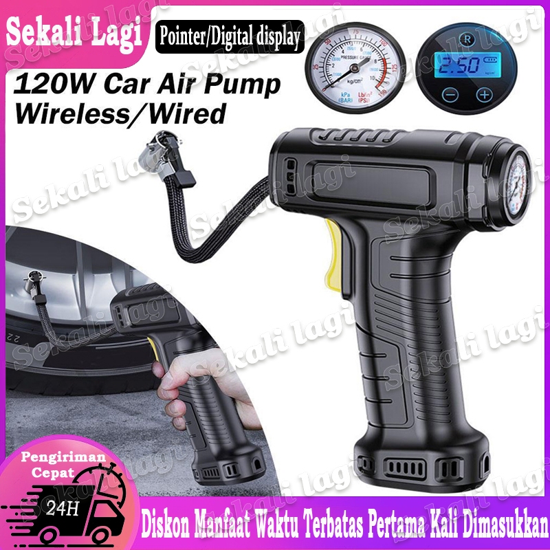 Pompa Ban Elektrik-Pompa Ban Digital/Pompa Ban Mobil Truk Motor Elektrik Cek Tekanan Angin Digital p