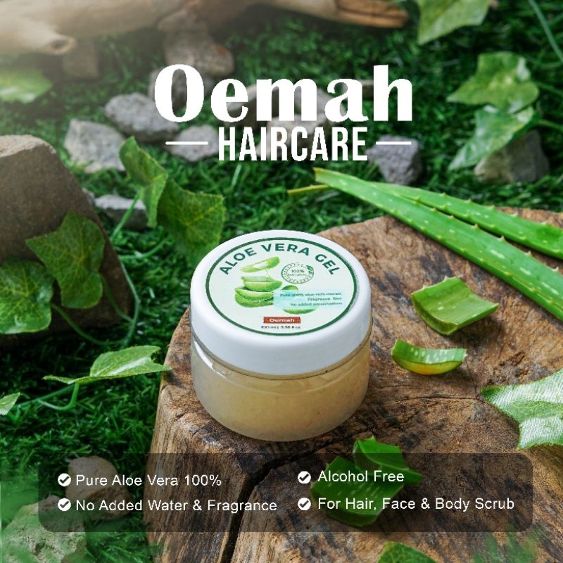 Aloe Vera | Gel Lidah Buaya Bulir Asli (Bukan Gel Campuran) Handmade 100ml. Untuk rambut rontok. Tan