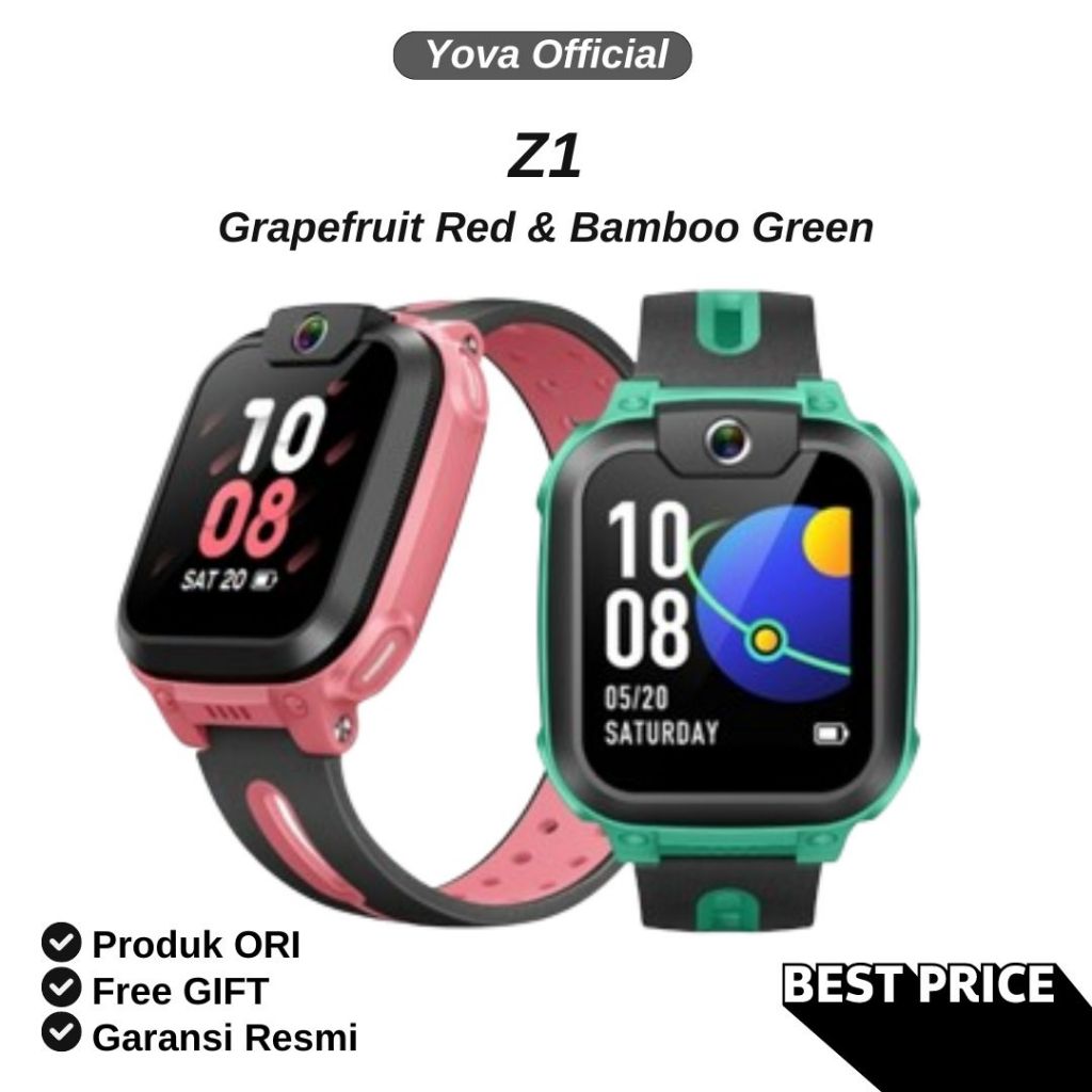 IMOO Z1 Smartwatch Anak Tahan Air IPX8 Warna Grenn/Pink