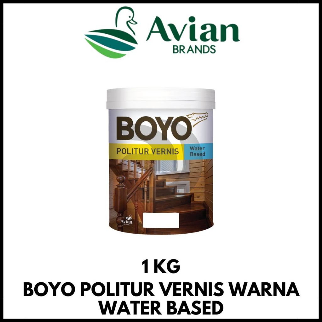 Vernis Politur Boyo 1KG WATER BASED Warna