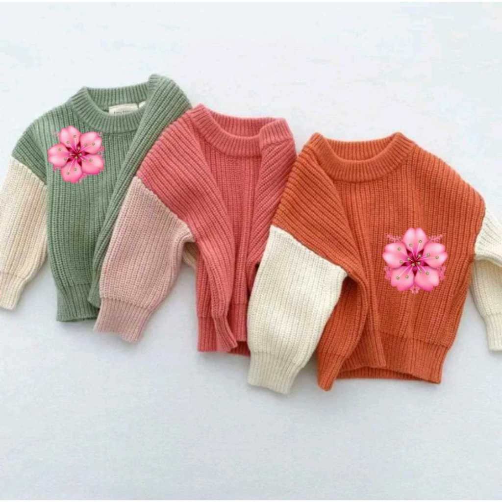 SUETERKU SWEATER BABY KIDS KOMBI PREMIUM / SWEATER RAJUT ANAK UNISEX 0-2th