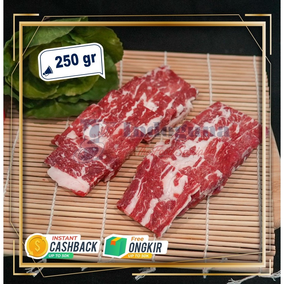

Japanese Cattle Wagyu Inside Skirt Mb 9+ Cut Yakiniku 250gr / Daging Sapi Wagyu Inside Skirt Mb 9+ Cut Yakiniku