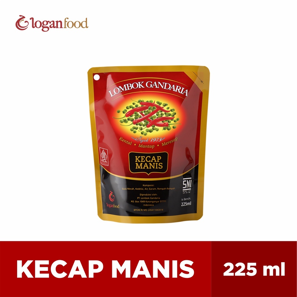 

Lombok Gandaria Kecap Manis 225ml/Kecap Pouch
