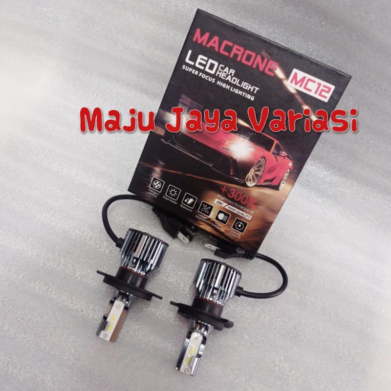LAMPU LED MACRONE/TURBO LED MACRONE MC 12 H4 ORIGINAL MACRONE