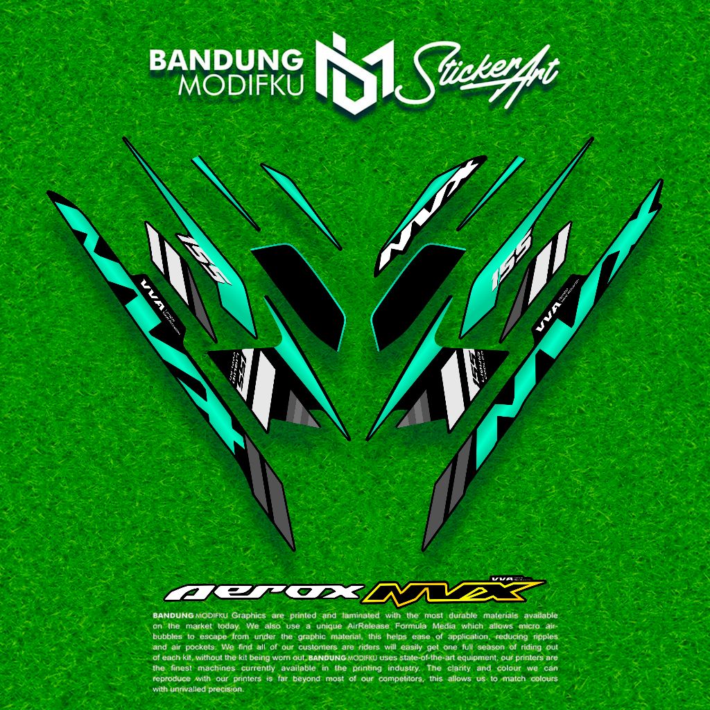 STRIPING AEROX 155 NEW CYBER CITY MOTIF 4 / BANDUNG MODIFKU / NVX / STIKER AEROX 155 CONNECTED / STI