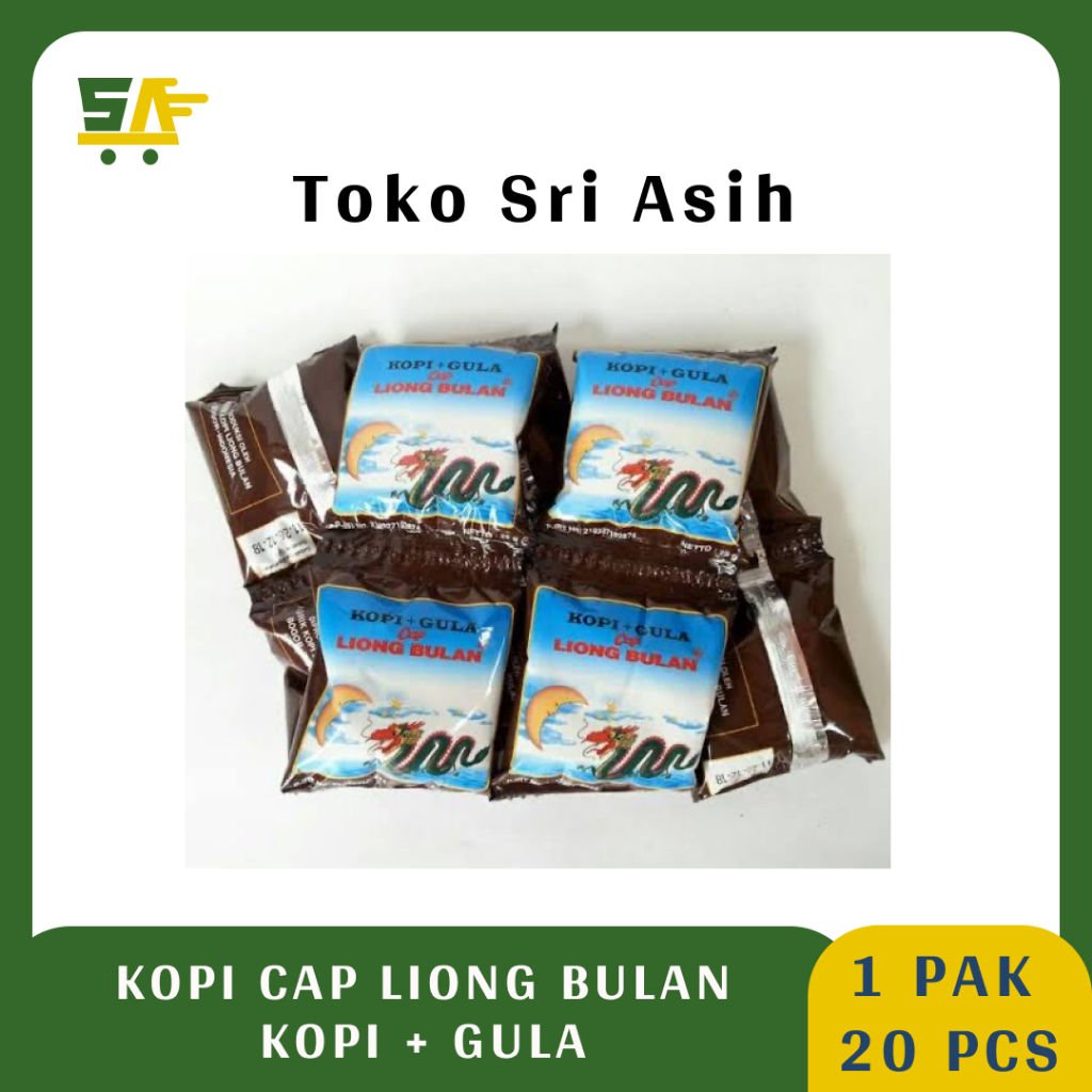 

Kopi Liong Cap Bulan+Gula Renceng 28gr ( 1 Pak Isi 20 Pcs ) - Kopi Liong Gula - Kopi Bogor - Kopi Renceng