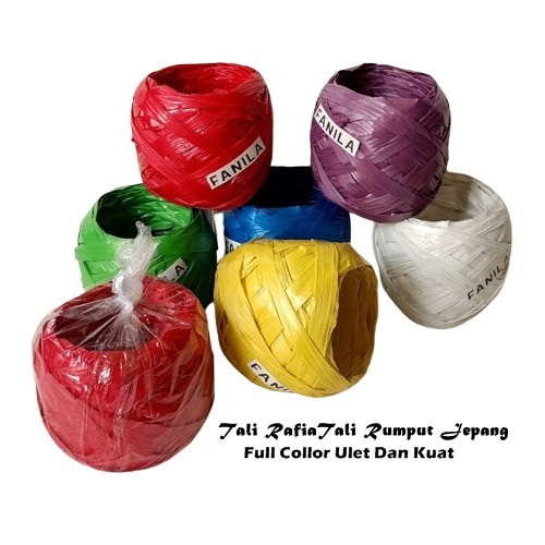 

tali rafia warna warni tanggung tali rumput jepang