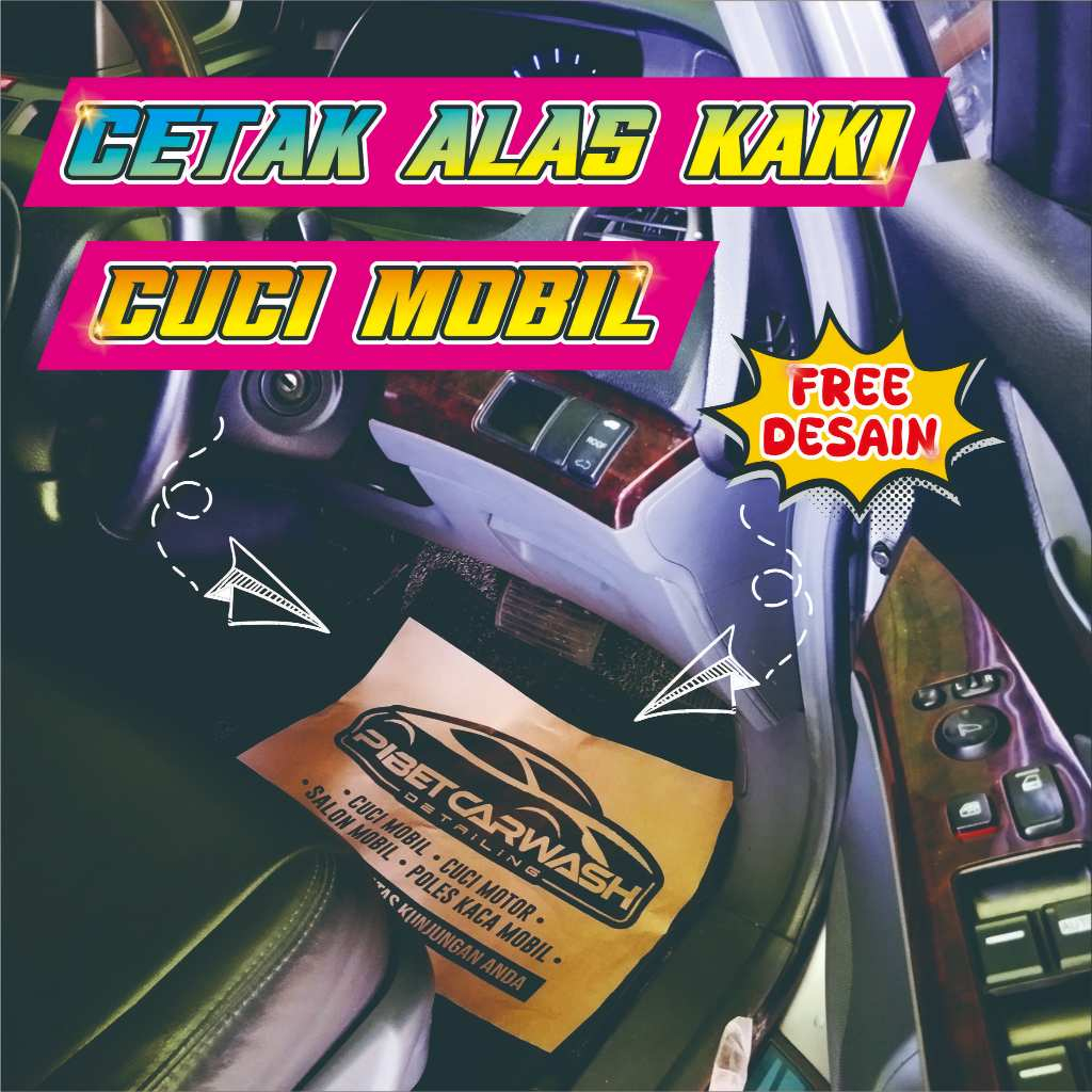 Alas kaki Mobil - Kertas alas kaki mobil - Cuci mobil - Car wash - Cucian mobil - Alas kaki kertas