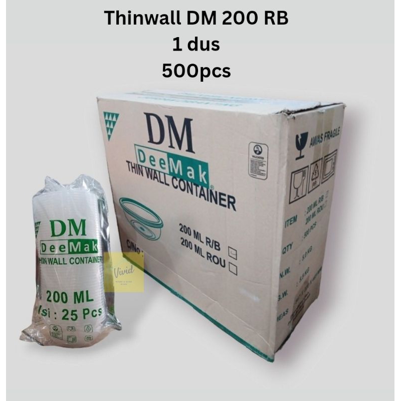 Thinwall 200ml DM 200 RB - 1 Dus 500pcs