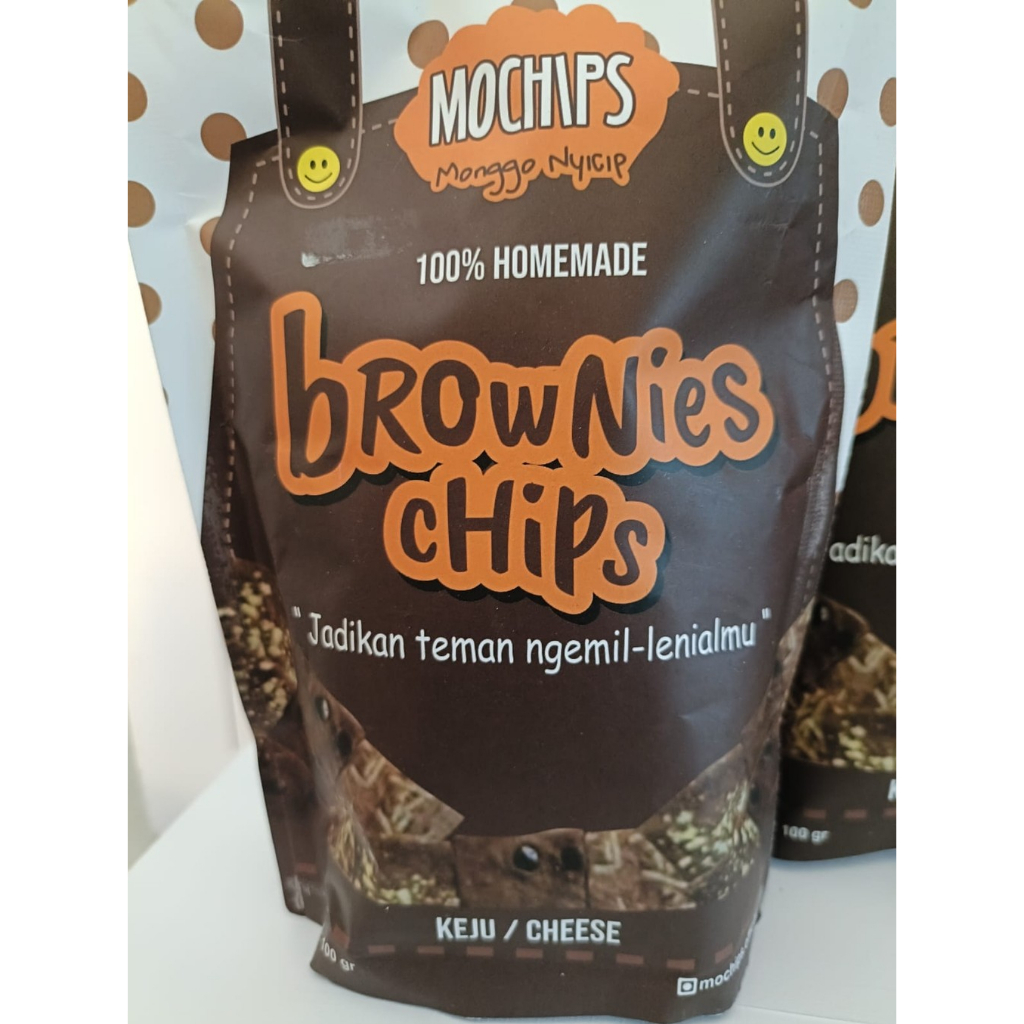 

Mochips (Monggo Nyicip) Brownies Chips " Jadikan Teman Ngemil-lenialmu