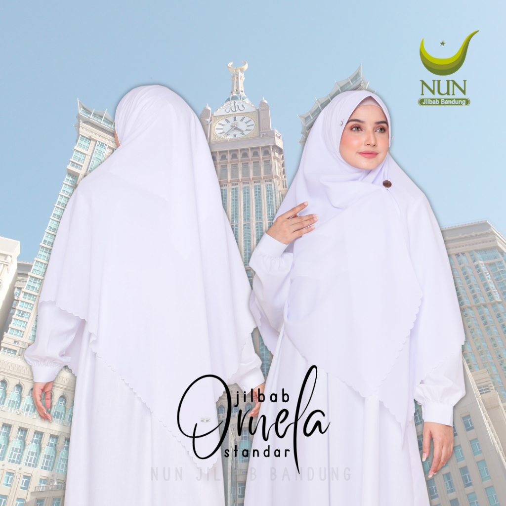 (WARNA 1) Jilbab Ornela NUN JILBAB/ jilbab instan / kerudung instan / kerudung pet antem / kerudung