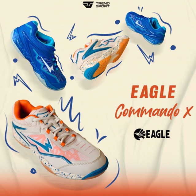 Eagle COMMANDO X Sepatu Badminton Lokal ORIGINAL 100%