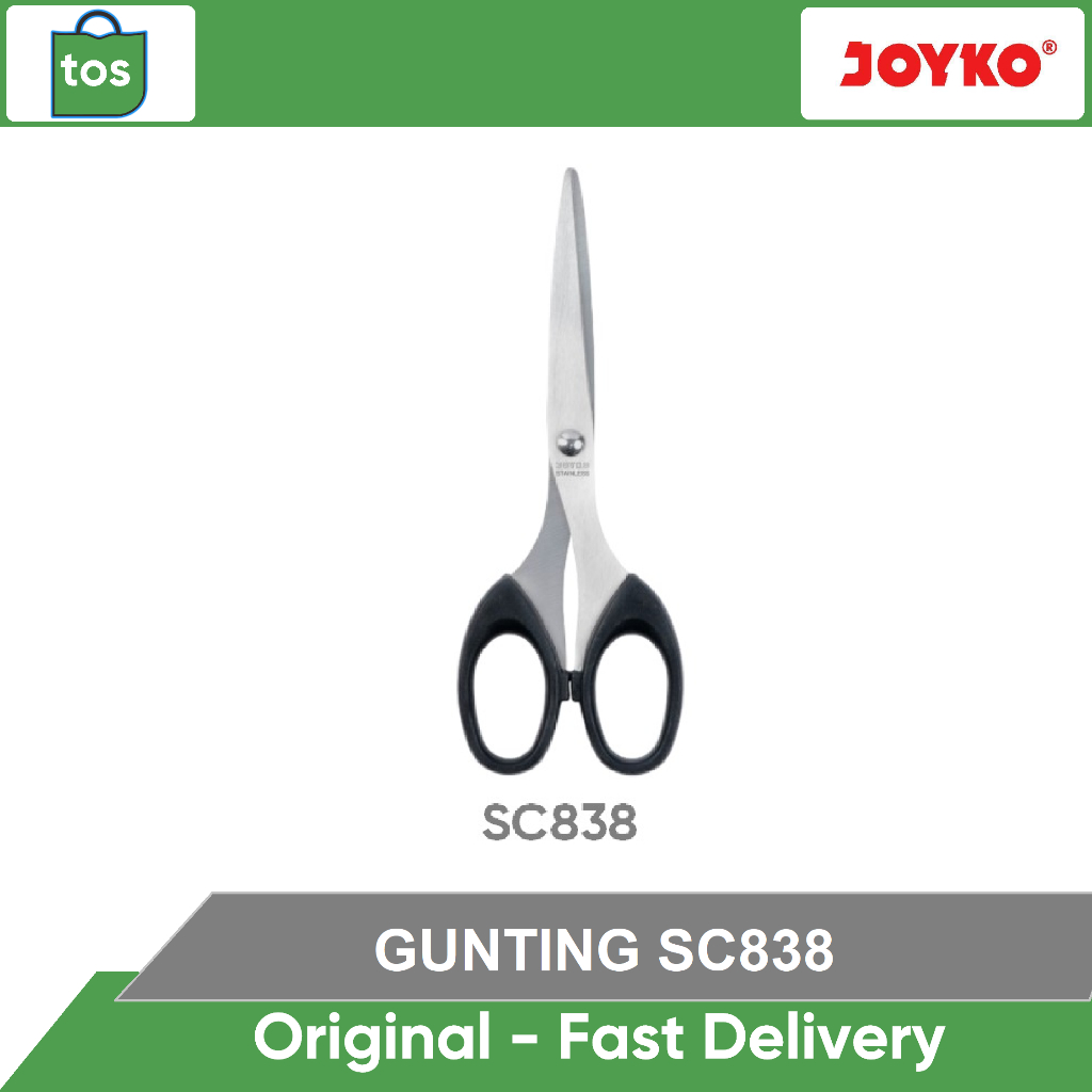 

Joyko Gunting Scissors Sedang SC838 Tajam Stailess Steel