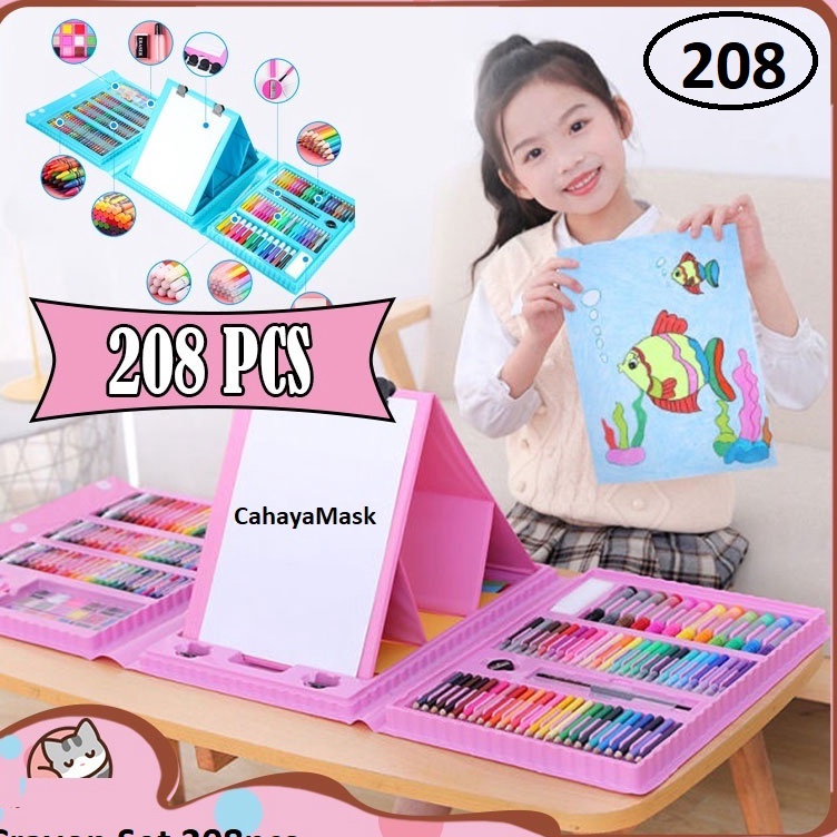 

KODE J58P Crayon Set 28 pcsPensil WarnaAlat Menggambar