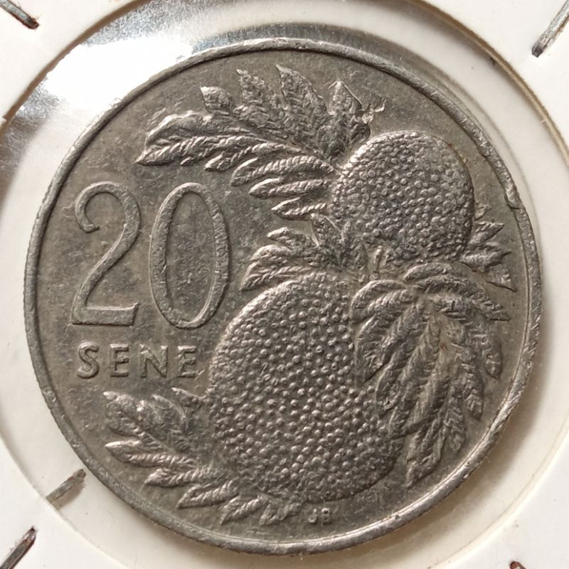 Koin Kuno Samoa 20 Sene 1974-2000 (tahun acak) gambar buah