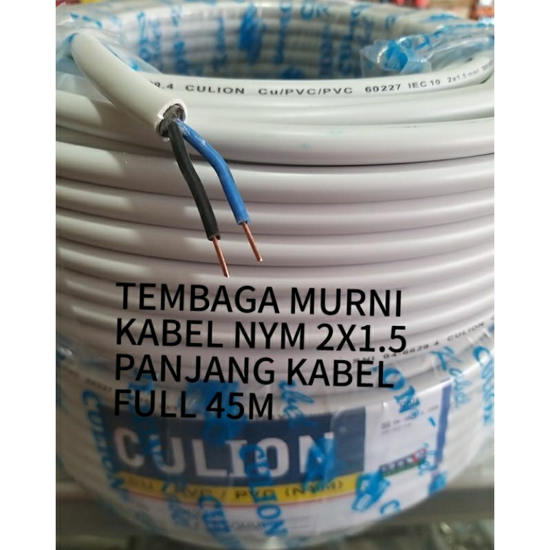 KABEL TEMBAGA CULION NYM 2 X 1,5 SQMM