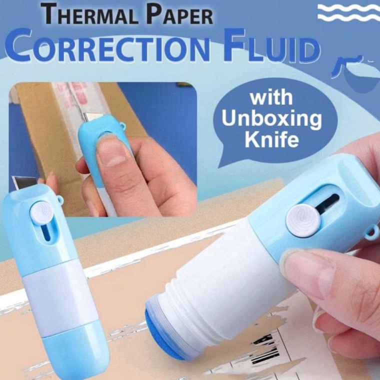 

KODE I14J Box Opener Roller Stamp Cutter Pembuka dan Penghapus Resi Paket