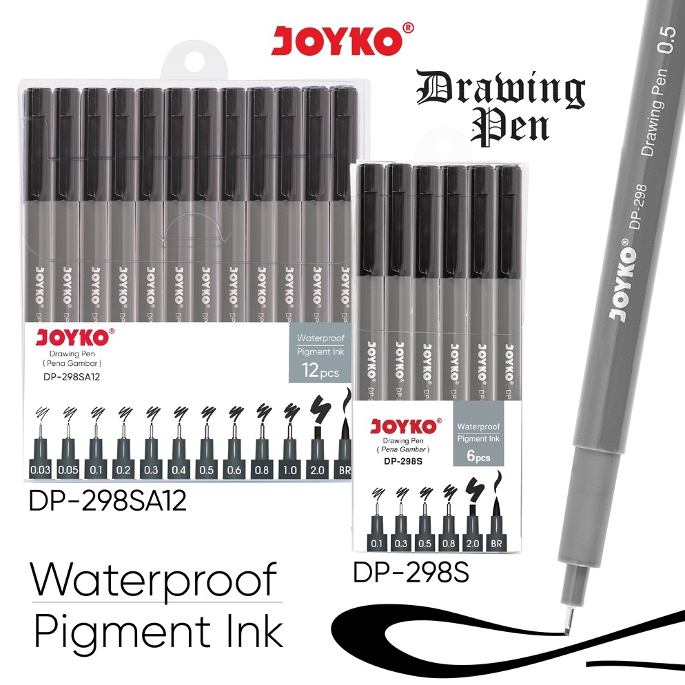 

KODE N42U Drawing Pen Pena Gambar Joyko DP298S298SA12