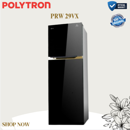 POLYTRON Kulkas 2 Pintu Belleza Jumbo Inverter PRW 29VX 260L/PRW29VX/PRW-29VX/ORIGINAL BERGARANSI