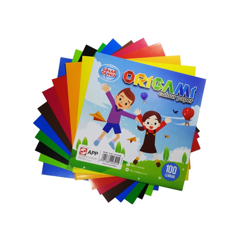 

Kertas Lipat Warna Origami 12x12cm 100lembar