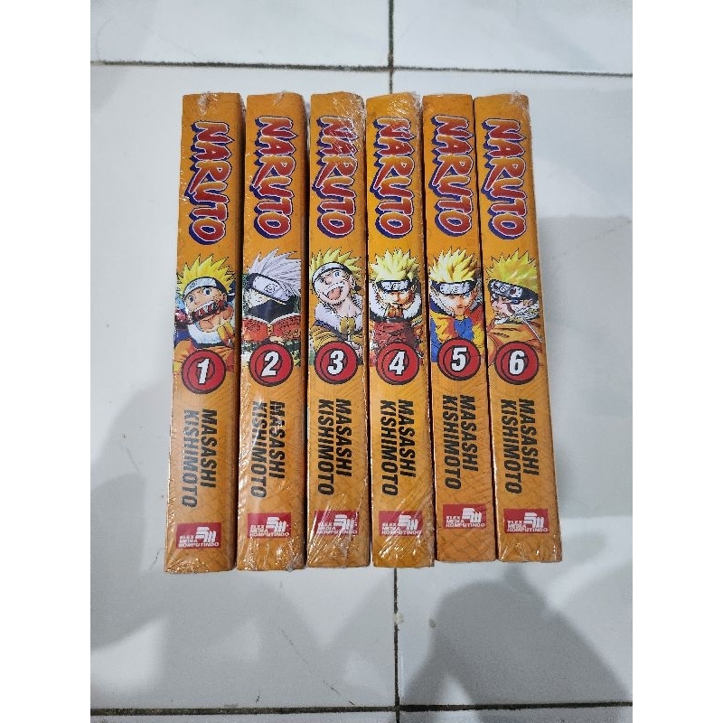 Komik Naruto Bind Up set vol 1-6 segel ori