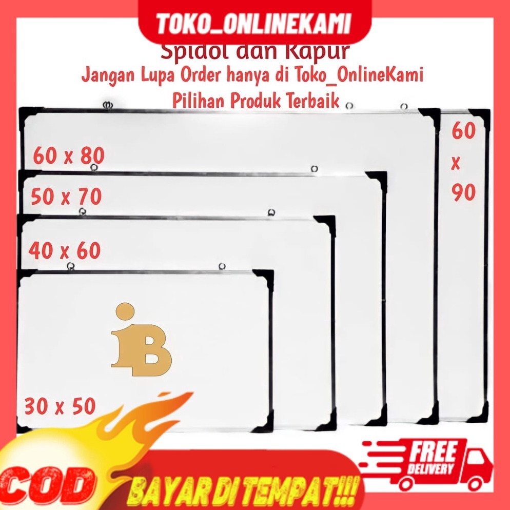 

KODE M45A Papan Tulis Spidol dan Kapur Whiteboardpapan tulis bolak balik black boardwhiteboard