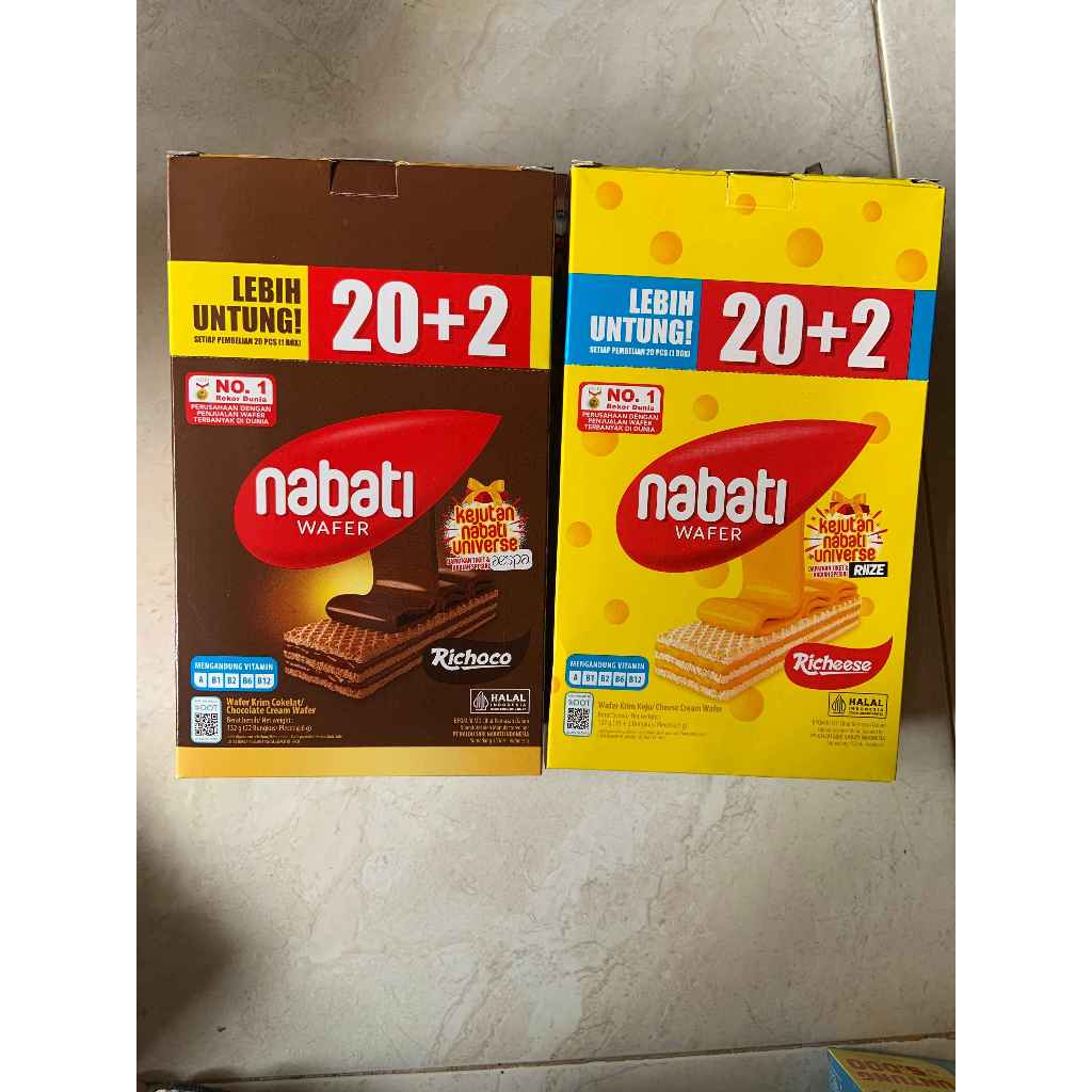 

nabati wafer 1box isi 20 bungkus