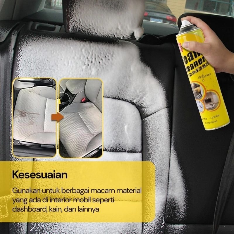 |J.A| SPRAY  FOAM BUSA PEMBERSIH INTERIOR MOBIL / FOAM CLEANER PEMBERSIH INTERIOR MOBIL SPRAY MULTIF