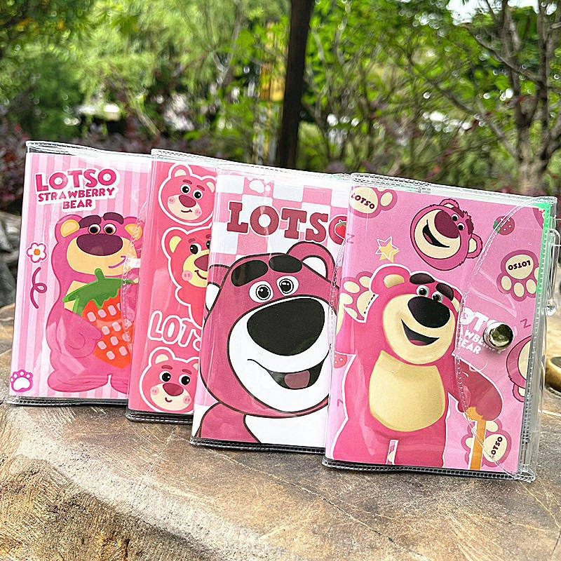 

Notebook lotso 8cm x 10 cm /2 In 1 Set Buku Tulis Mini Buku Catatan Lucu Mini Buku Kecil velcro