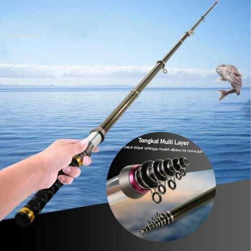 TOKAT JORAN PANCING TELESCOPIC JORAN PANCING CARBON FIBER TELESCOPIC FHISING ROD