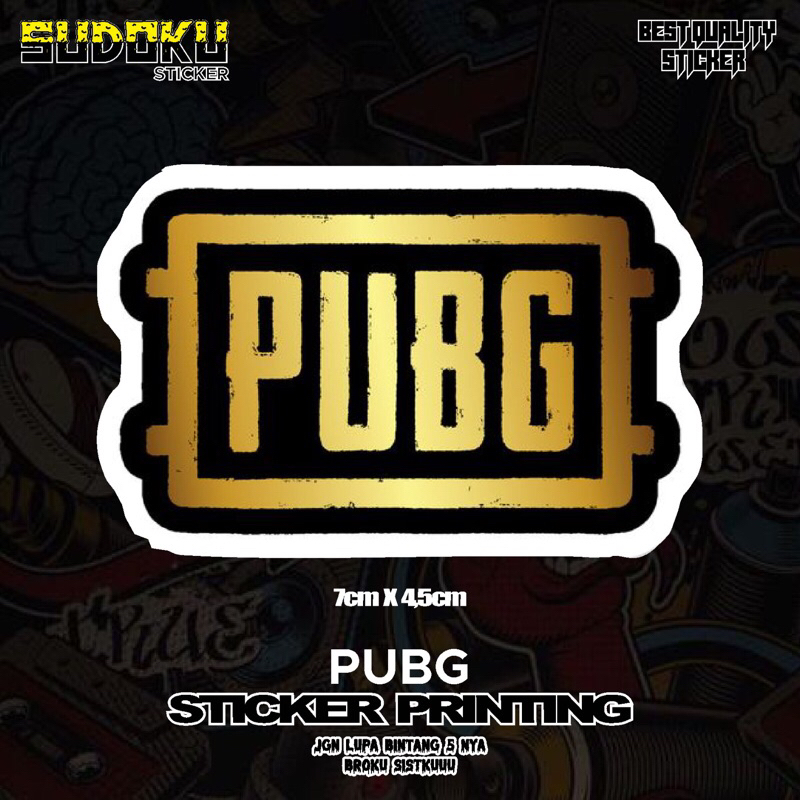 

STICKER STIKER PRINTING LOGO GAME PUBG MOBILE VIRAL
