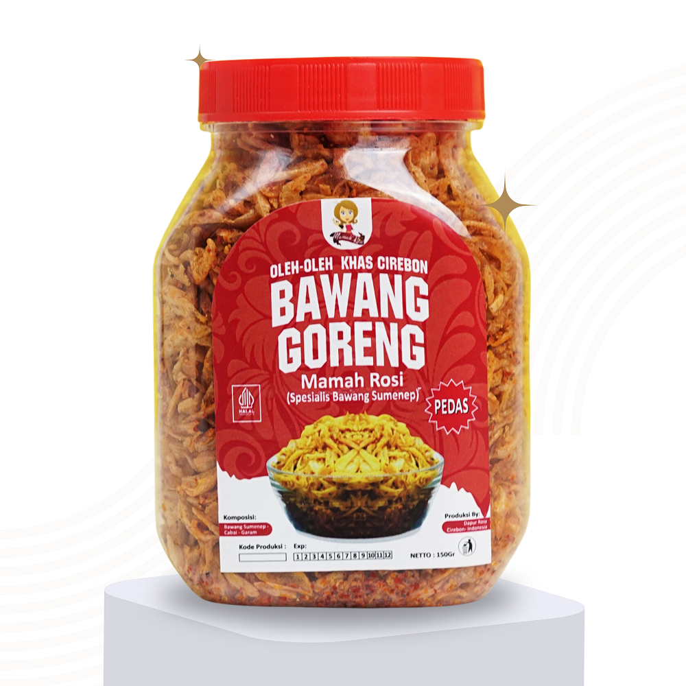 

Mamah Rosi Bawang Merah Goreng Asli Sumenep Tanpa Tepung Rasa Pedas