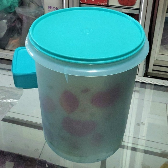 Tupperware Promo Sale  Giant Canister 1Pcs Biru Tosca Toples Besar Wadah Makan Toples Makanan