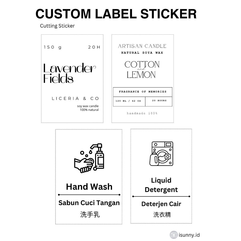 

STICKER LABEL KEMASAN LILIN KOTAK KUE HAMPERS CUSTOM STIKER MANDARIN