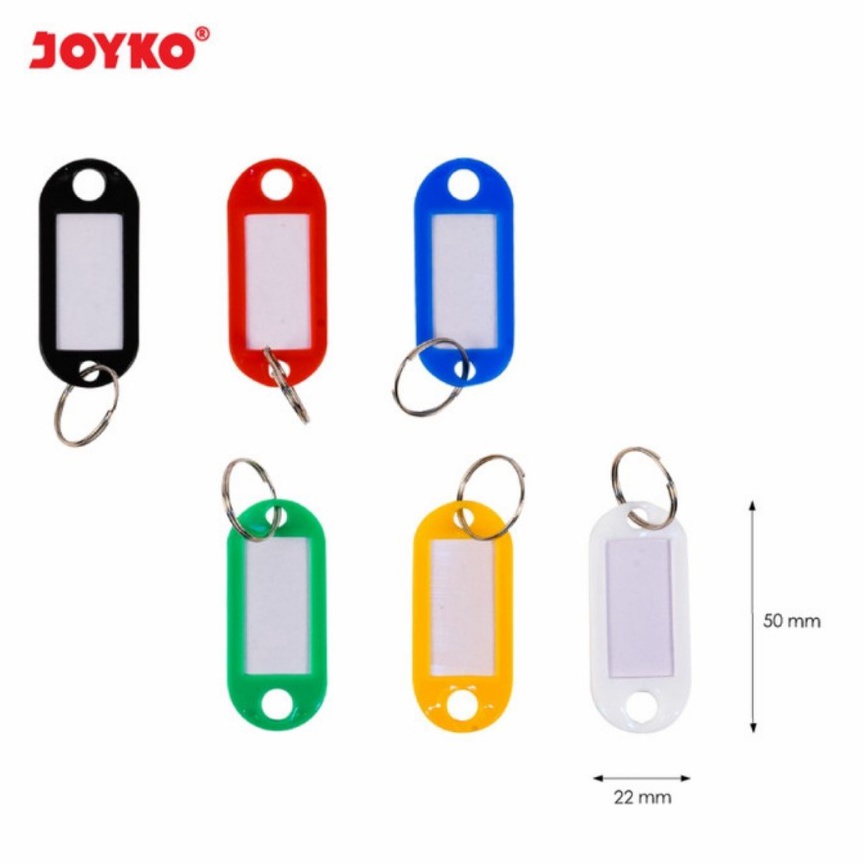 

KODE G86O Key Ring JOYKO KR9 isi5Gantungan Kunci Label NamaRing Kunci Keyring