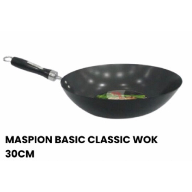 maspion basic classic wok 30cm